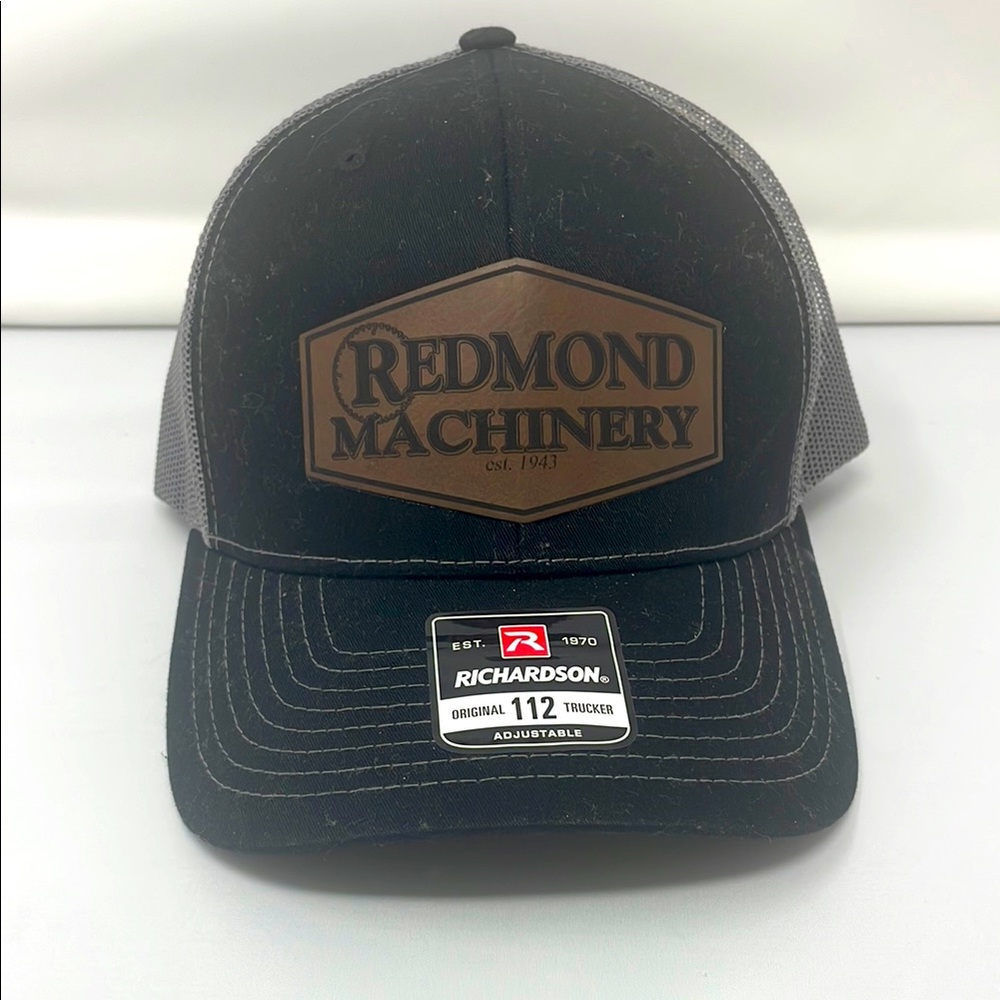 Richardson Black Gray Original 112 Redmond Machinery Snap On Trucker Hat